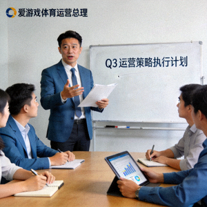 爱游戏体育运营总监王强先生与团队讨论场景 - 体现运营管理者的执行力