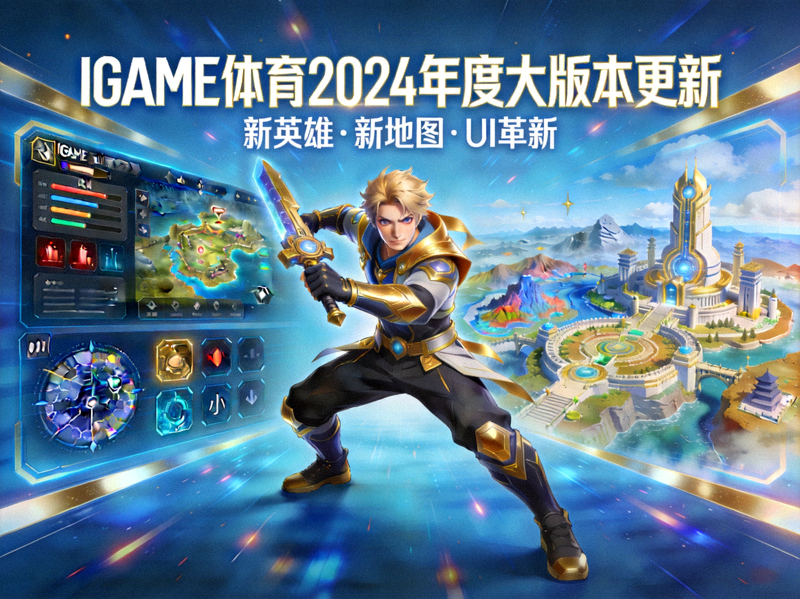 IGAME体育2024年度大版本更新主视觉图 - 展示新英雄、新地图与UI界面革新