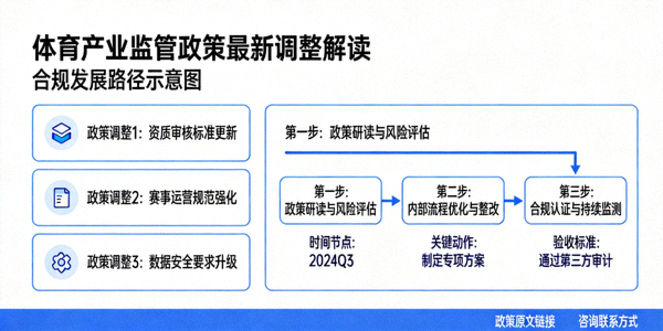 体育产业监管政策最新调整解读 - 合规发展路径示意图