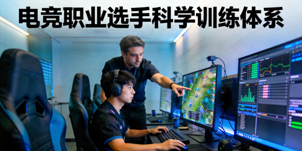 电竞职业选手科学训练体系 - 专业训练设施与教练指导场景
