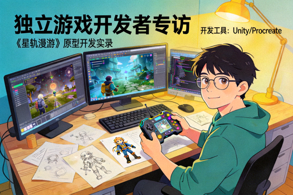 独立游戏开发者专访 - 展示创意游戏原型与开发过程